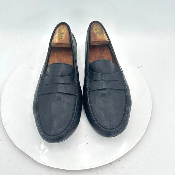 Tod's Other - Tod’s Men Sz UK 7.5 US  8.5 Black Leather Slip On Penny Loafer Dress Shoes